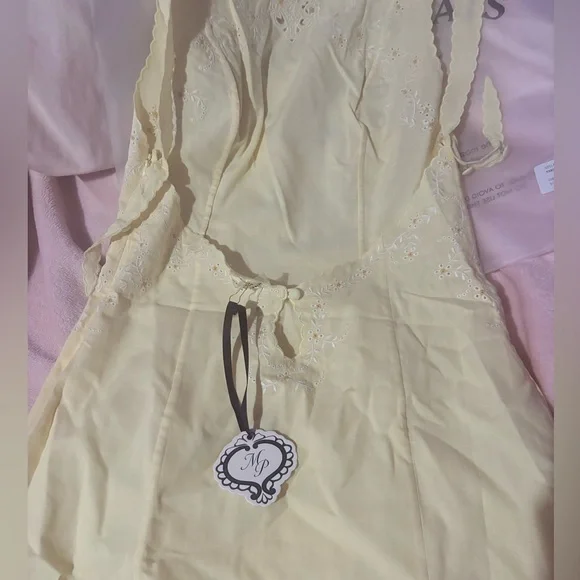 NWT Mirror Palais Daisy Patch Embroidered Mini dress size small - Picture 9 of 9